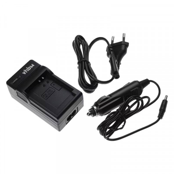 Accu oplader voor Canon NB-12L - 12V plug - Zwart