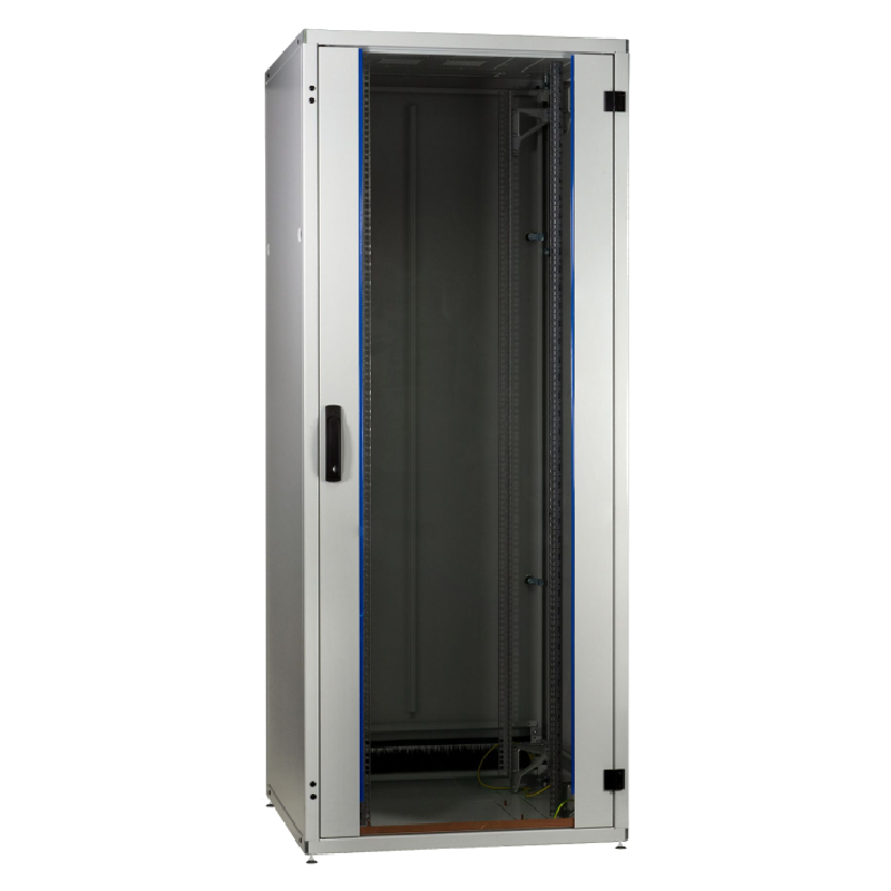 Patchkast 19"- 24U - 800 x 800 mm - PRO-Advanced - Voorgemonteerd - Grijs