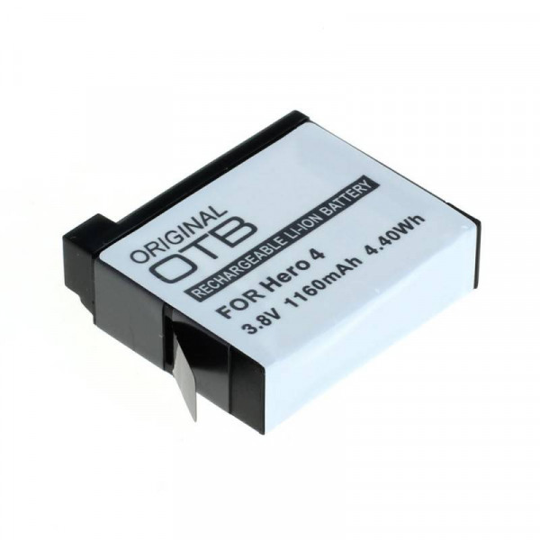 Accu voor GoPro Hero 4 - 3,8V - 1160mAh - Wit