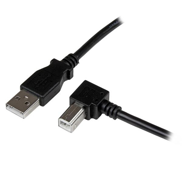 StarTech 2 m USB 2.0 A naar rechtshoekige B-kabel – M/M