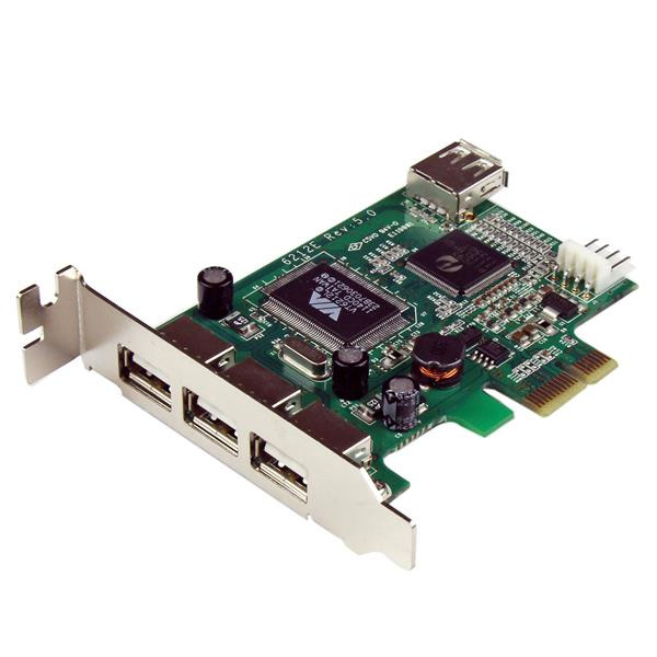 StarTech 4-poort PCI Express Low Profile High Speed USB-kaart