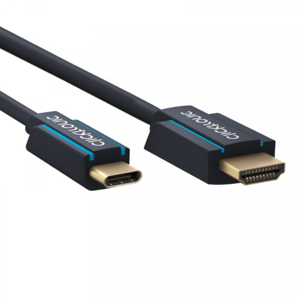 Clicktronic USB-C naar HDMI kabel - 4K 60Hz - 1 meter - Zwart