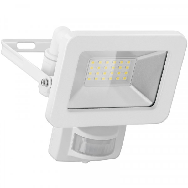 LED Schijnwerper voor buiten - Met Bewegingssensor - 20W - IP44 - Wit