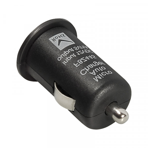 USB Mini Autolader - 5W - Compact - USB-A - Zwart