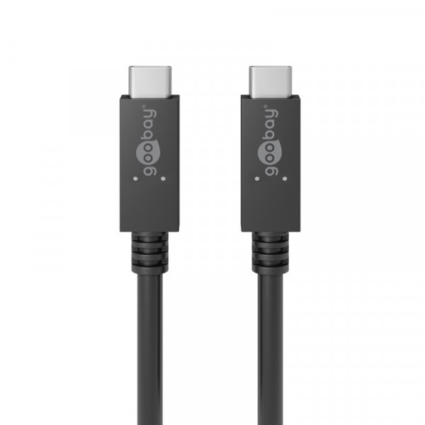 USB-C Kabel - USB 3.2 Gen 2x2 - 100W PD - Premium - 1 meter - Zwart
