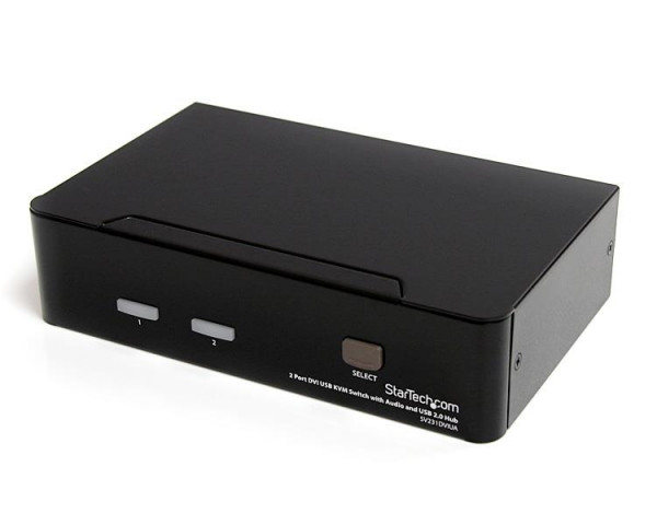 StarTech 2-poort DVI USB KVM-switch met Audio en USB 2.0-hub