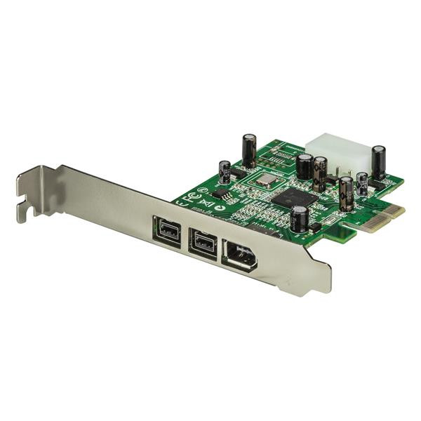 StarTech 3-poort 2b 1a 1394 PCI Express FireWire Adapterkaart