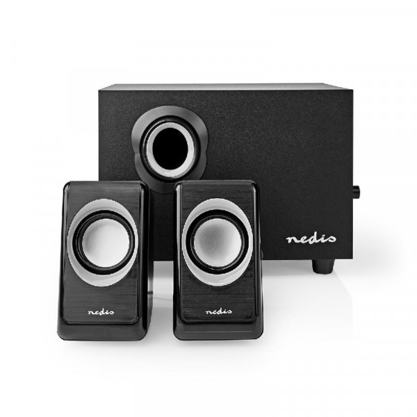 Luidsprekerset 2.1 - 33 Watt - Zwart/Zilver