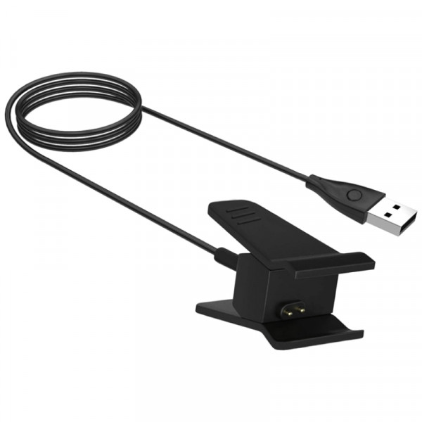USB Oplaadkabel voor Fitbit Ace - Met reset functie - 0,2 meter - Zwart