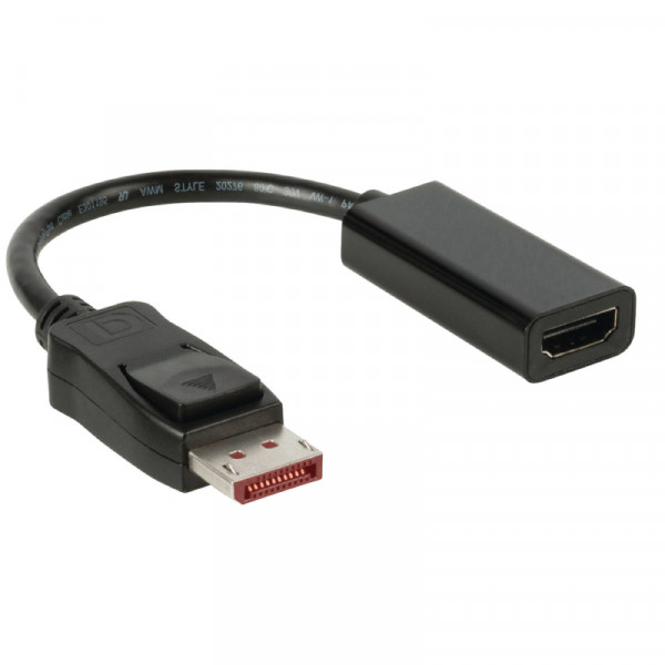 DisplayPort v1.4 naar HDMI (v) Verloopkabel - 4K 60Hz - 0,15 meter - Zwart