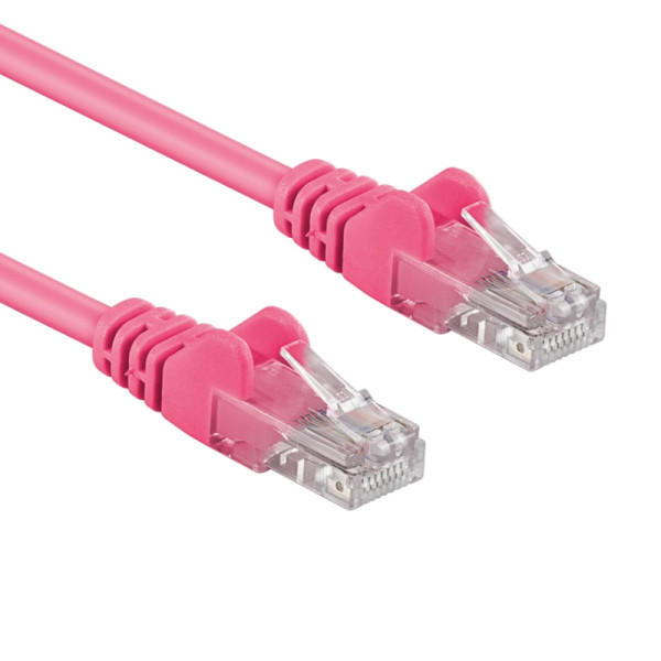 UTP CAT6A 10 Gigabit Netwerkkabel - CU - 5 meter - Roze