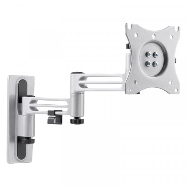 Tv muurbeugel voor 13-32 inch scherm - Compact - Full-motion - Tot 15kg - Zilver