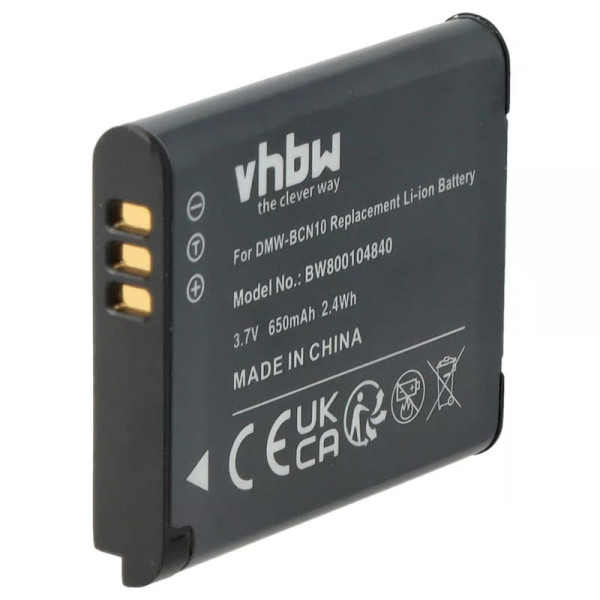 Accu voor Leica BP-DC14E, BP-DC14 - 3,6V - 650mAh - Zwart