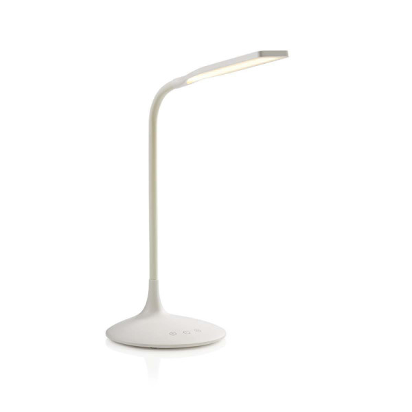 LED Bureaulamp op batterij - Oplaadbaar - Dimbaar - 250 lm - Warm tot koel wit - Wit