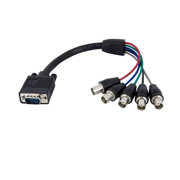 StarTech 30 cm Coax HD15 VGA-naar-5 BNC RGBHV-monitorkabel - M/F