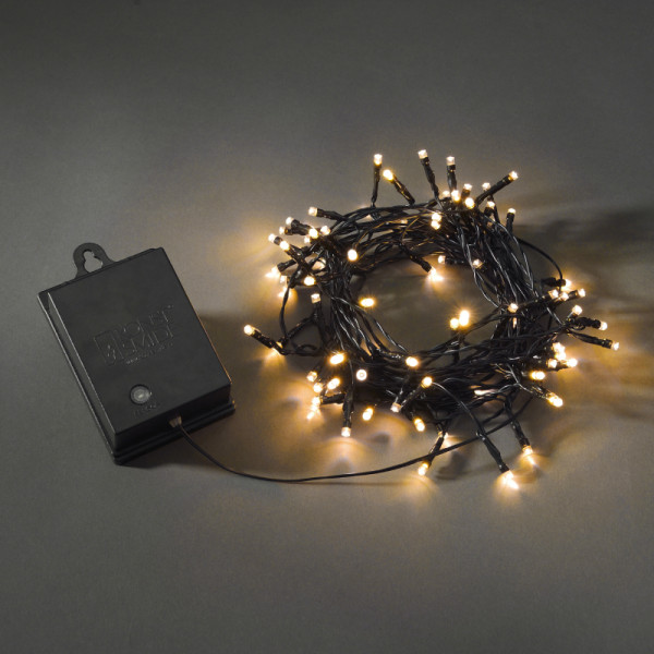 Konstsmide LED Lichtsnoer op batterij Amber 7,9 meter 80 LED