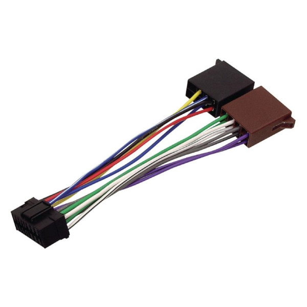ISO kabel geschikt voor Sony autoradio - 30x12mm - Diverse CDX en MDX - 16-pins - 0,15 meter