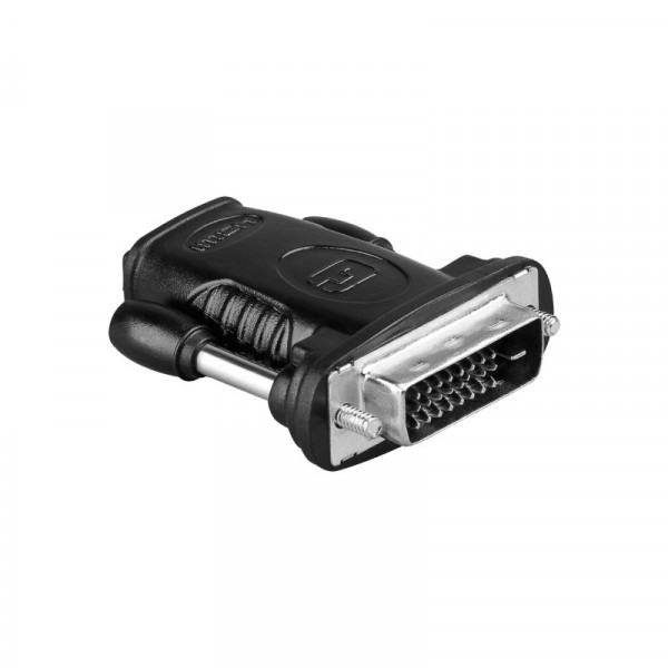 HDMI (v) - DVI-D (m) Adapter - 24+1 - Dual Link - Zwart