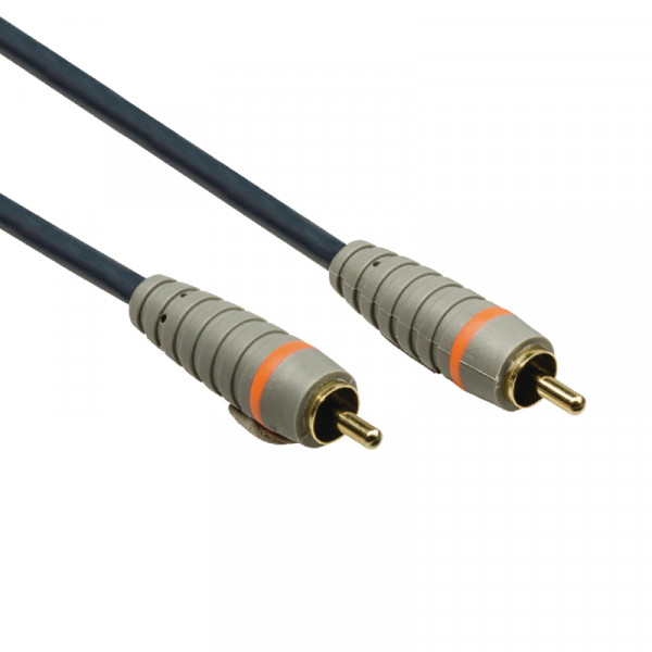 Bandridge Digitale Coax Audiokabel - Verguld - 0,5 meter - Zwart