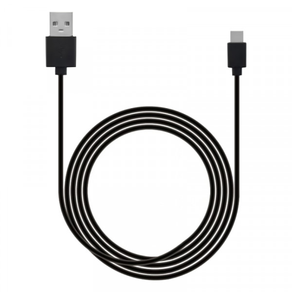 USB-A naar USB-C Kabel - USB 2.0 - Basic - 2 meter - Zwart