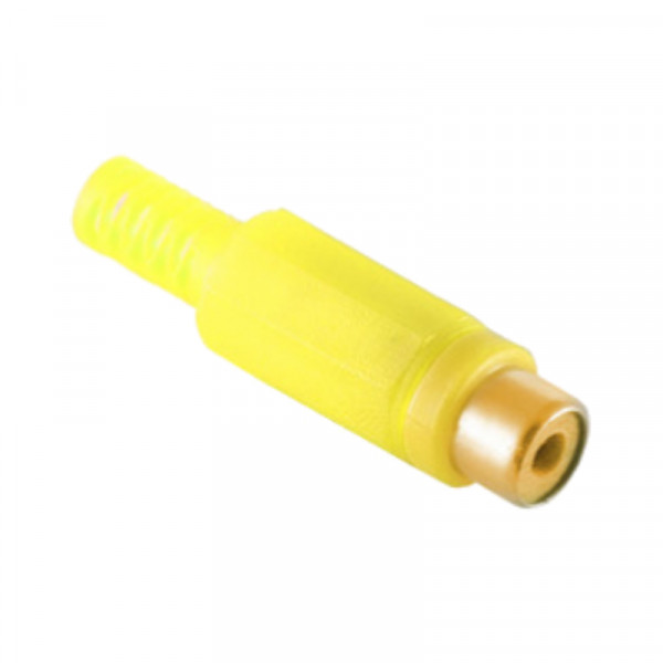 Soldeerbare Mono Tulp Connector (v) - Verguld - Geel