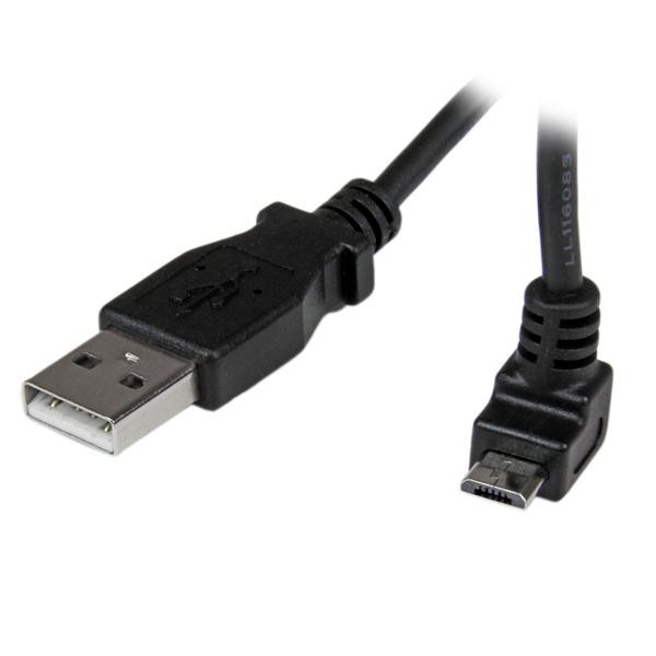 StarTech 1 m micro USB-kabel - A-naar-micro-B met opwaartse hoek