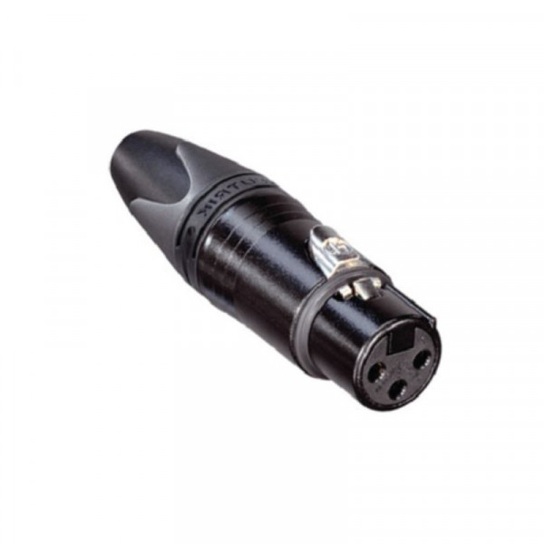 Neutrik Soldeerbare XLR 3-pin Connector (v) - Zwart