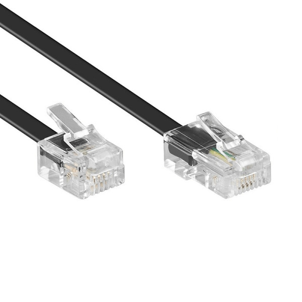 RJ45 naar RJ11 Adapterkabel - 3 meter - Zwart