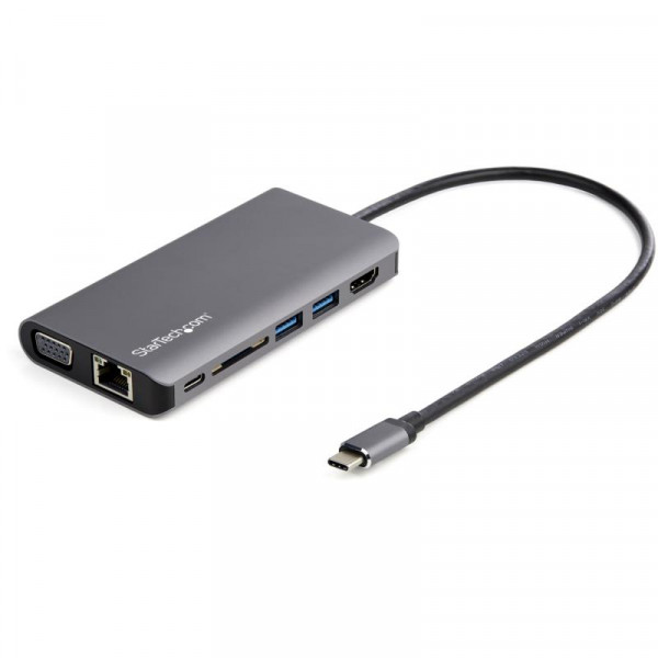 StarTech USB-C multiport adapter HDMI/VGA - 30 cm hostkabel