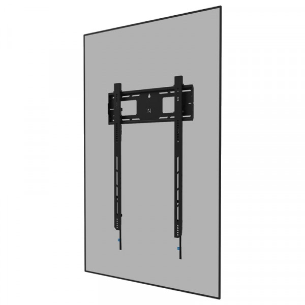 Verticale TV muurbeugel voor 50-98 inch schermen - Portret montage - Kantelbaar - Tot 100kg - Zwart