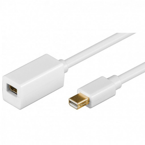 Mini DisplayPort verlengkabel v1.2 Wit 3 meter
