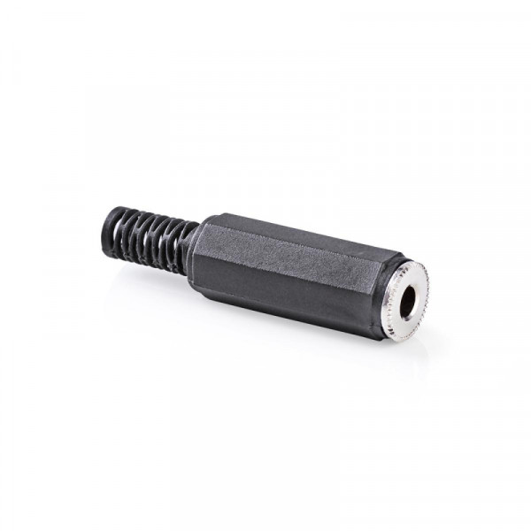 Stereoconnector 3.5 mm Female PVC Zwart