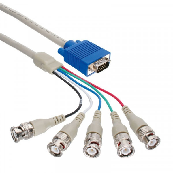 VGA naar 5x BNC kabel 5m