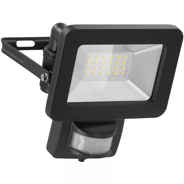 LED Schijnwerper voor buiten - Met Bewegingssensor - 20W - IP44 - Zwart