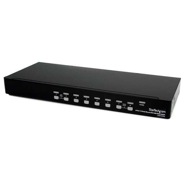 StarTech 8-poort 1U-Rack DVI USB KVM-switch