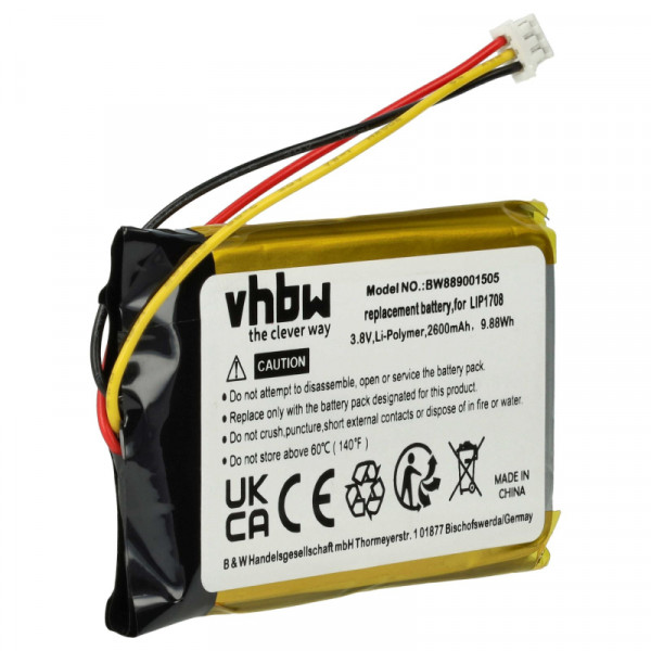 Accu voor PlayStation 5 DualSense Controller - LIP1708 - 3,7V - 2600 mAh - Grijs