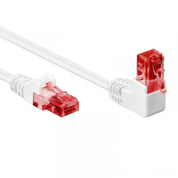 UTP CAT6 Gigabit Netwerkkabel - 1 kant haaks - CCA - 5 meter - Wit