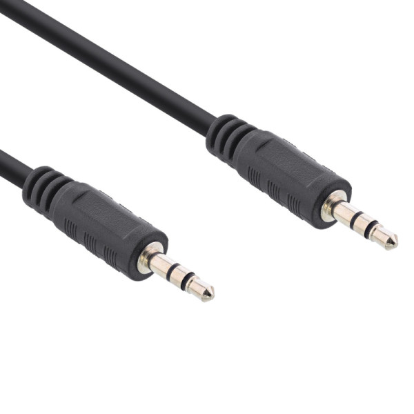 3,5mm Stereo Jack Kabel - 1,5 meter - Zwart