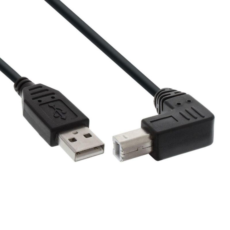In Sociologie vork USB 2.0 Aansluitkabel USB A - USB B Haaks 2m