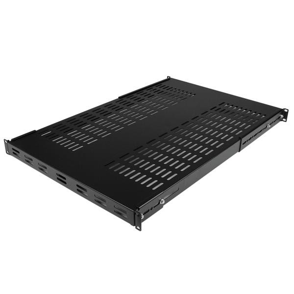 StarTech 1U Verstelbare Geventileerde Plank Rackmontage - 113kg - Zwart