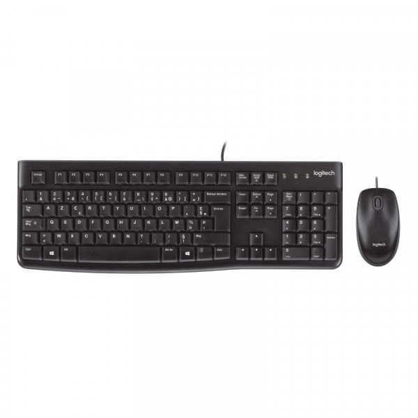 Bedraad USB muis en toetsenbord QWERTY zwart