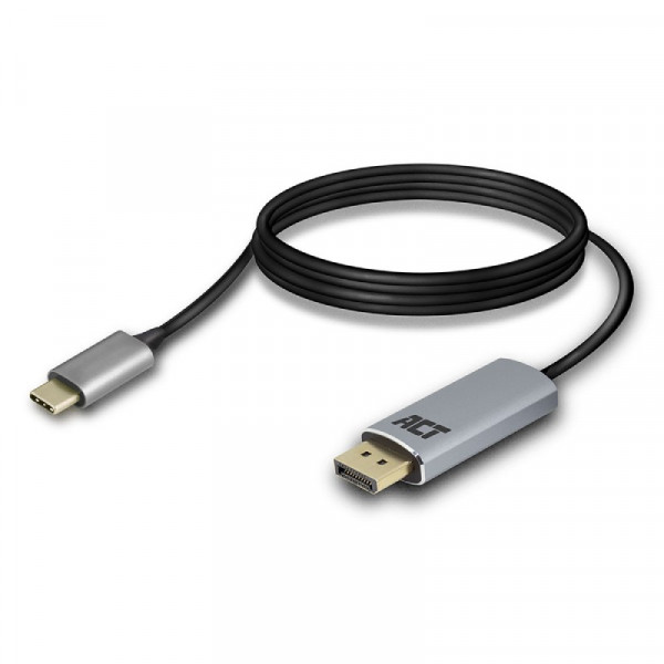 ACT USB C naar DisplayPort kabel 4k 60Hz 1,8m
