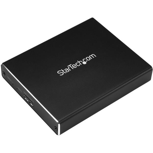 StarTech Dubbele sleuf schijfbehuizing voor M.2 NGFF SATA SSDs - USB 3.1 (10Gbps) - RAID