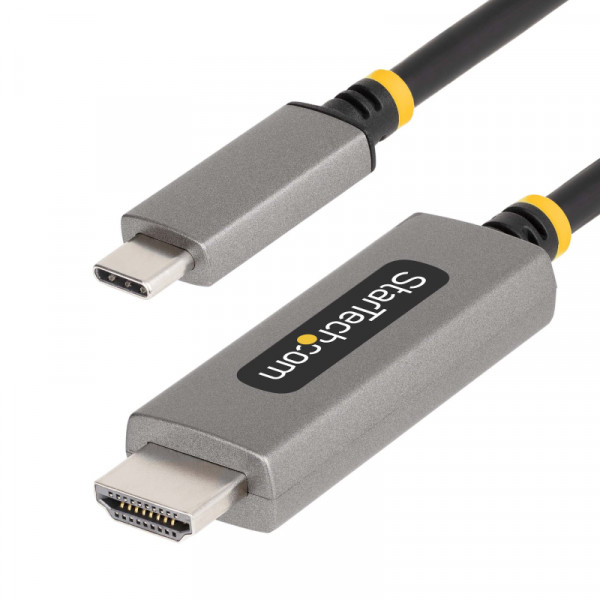 StarTech USB-C naar HDMI kabel - 8K 30Hz - Premium - 1 meter - Zwart/Zilver