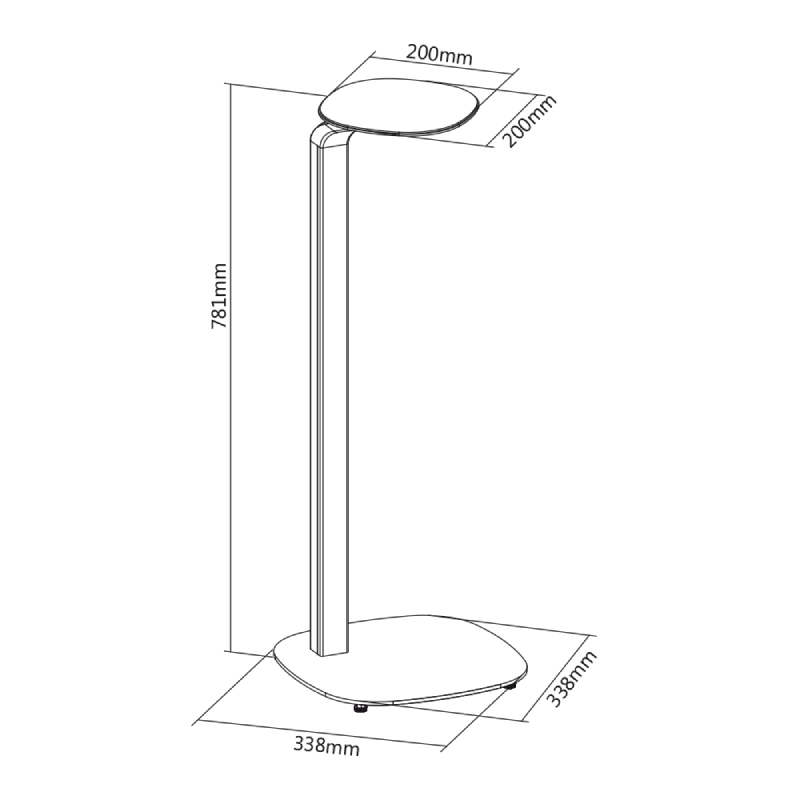 Klant aardappel Kietelen Universele Luxe Speaker Vloerstandaard 2 stuks Design