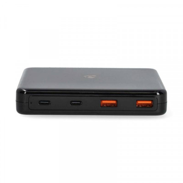 USB Thuislader Voedingsadapter 65W - 2x USB-A en 2x USB-C - GaN - PD en QC 3.0 - Zwart