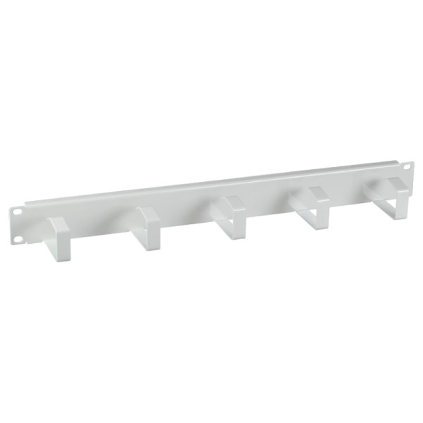 19" Rangeelpaneel - 1U - 5-voudig - Staal - Grijs