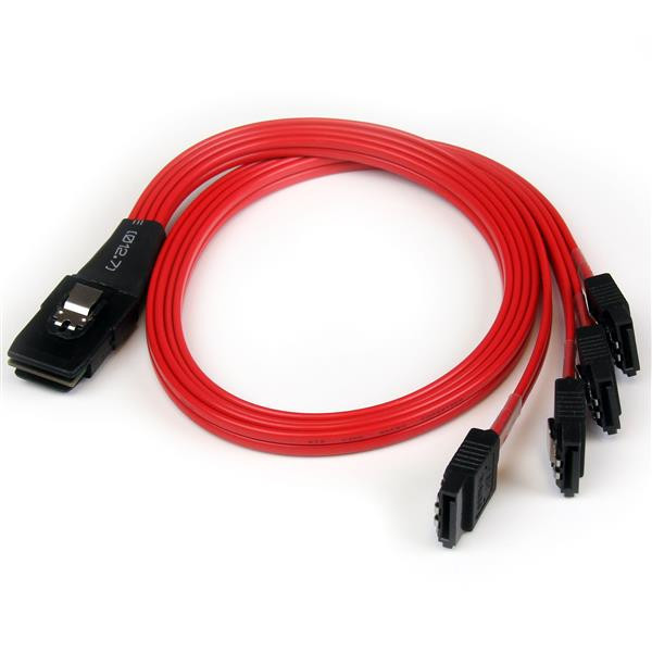 StarTech 50cm SFF-8087 naar 4x SATA - Interne Mini SAS naar SATA Contra Kabel