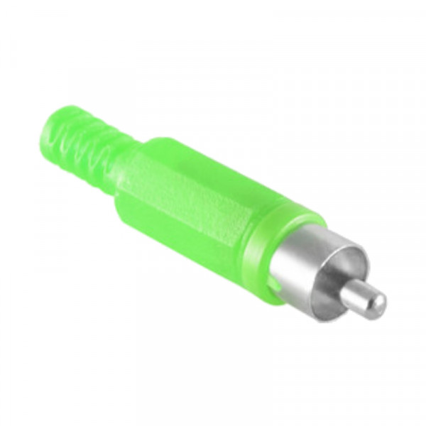 Soldeerbare Mono Tulp Connector (m) - Groen