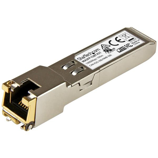 StarTech Gigabit RJ45 koper SFP ontvanger module - Cisco Meraki MA-SFP-1GB-TX compatibel - 100m